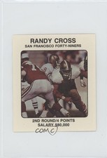 1989 NFL Franchise Game Player Cards Board Game Randy Cross 2u3