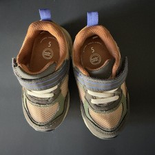 Wonder Nation Baby Sneakers Size 5 Brown Green Mesh Hook  Loop Strap
