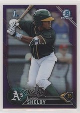 2016 Bowman Draft Chrome Picks Purple Refractor 132/250 JaVon Shelby #BDC-21 fm0