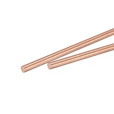 MECCANIXITY 4mm Diameter 200mm Length Solid Copper Round Rod Lathe 4 x 