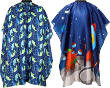 2 Pieces Kids Haircut Salon Cape Waterproof Hair Cutting Cape Children Hairdress