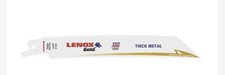 Image of Lenox Gold 210936110GR 10TPI 6 Bi Metal Reciprocating Saw Blade Pack of 5