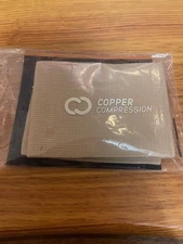 1 Pair of Copper Compression Unisex Arch Relief Plus Elastic Sleeves - Tan