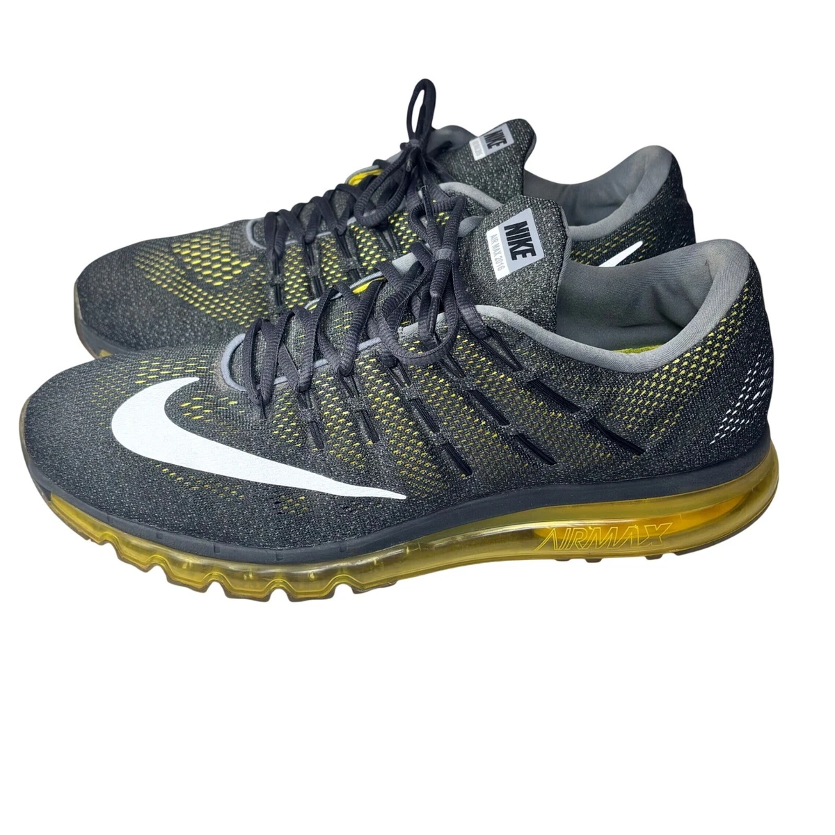 Nike Air Max 2016 Grey Yellow Running Sneakers Athletic Streetwear Sporty Men 15 Men main image 2