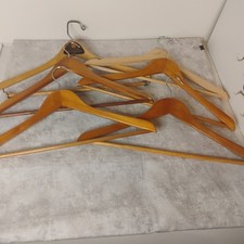 Lot of 6 Wooden Clothes Hangers
