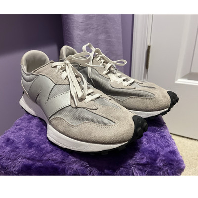 New Balance 327 Men's Running Shoes Gray White Mesh Suede MS327MA1 Size 13