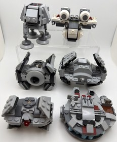 6 LEGO Star Wars MICROFIGHTERS Lot: 75076/75298/75128/75193/75031/30275 NO FIGS