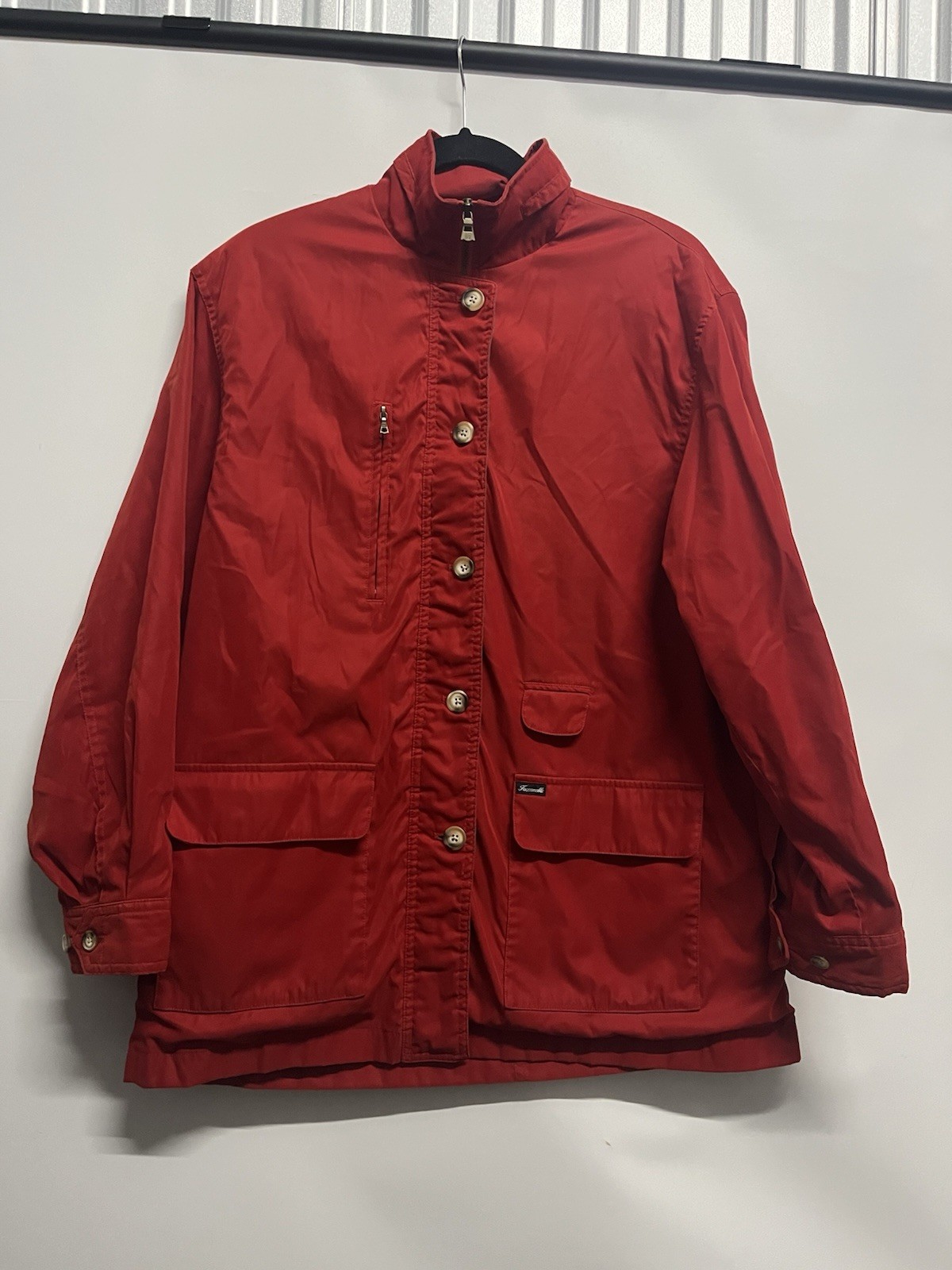 Faconnable Jacket Men Medium Polyester-Nylon Red … - image 4
