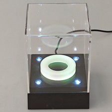 Vetrina da baseball con espositore LED per cimeli da baseball