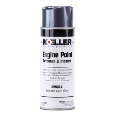 Moeller Engine Paint Yamaha Blue/Gray 4-Stroke 12 oz Spray Can #025814