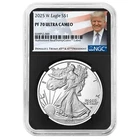 2025-W $1 1-oz Proof American Silver Eagle NGC PF70UC Trump Label Retro Core