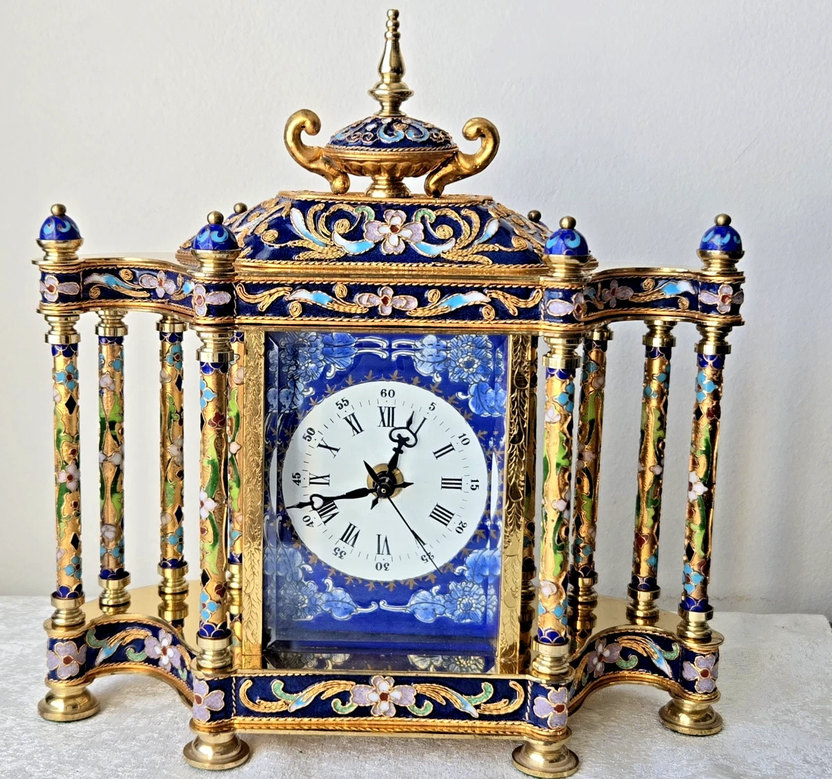 景泰蓝时钟古董时钟| eBay