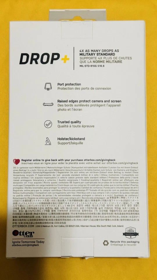 Capa com coldre iphone 15 pro max OtterBox Defender Series - Cinza  - Imagem 2 de 2