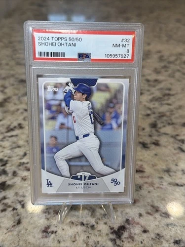 2024 Topps 50/50 Shohei Ohtani HR #17 PSA 8 Los Angeles Dodgers