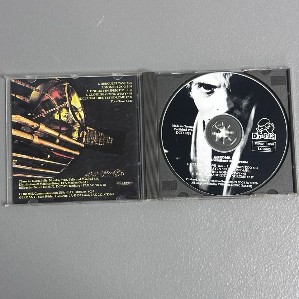 Chrome Feat. Damon Edge -The Clairaudient Syndrome, Dossier 1994 DCD 9056 Foto 3 de 3