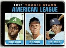 1971 Topps #633 AL 1971 RC Stars Bobby Brooks/Pete Koegel/Scott Northey VG-VGEX