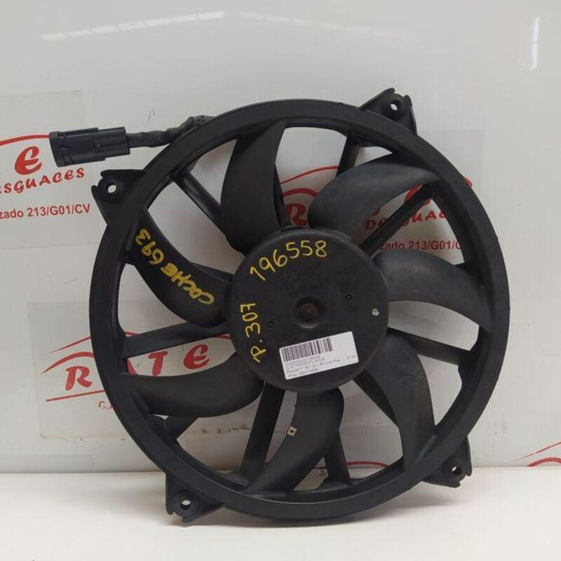9650116580 PEUGEOT 307 S1 XR CLIM PLUS 2001 196558 ELECTRIC FAN