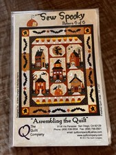 The Quilt Company SEW SPOOKY Complete Quilting Pattern Set of 6 Halloween New