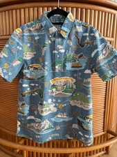 Reyn Spooner Men's "PEANUTS BEAGLE SCOUT 50TH" PULLOVER Blue NWT Shirt Sizes