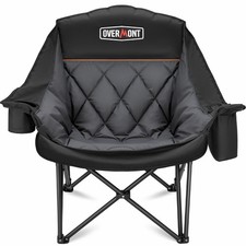 Oversized XL Camping Chair for Adults - 400lbs Support Heavy-Duty Padded Fold...