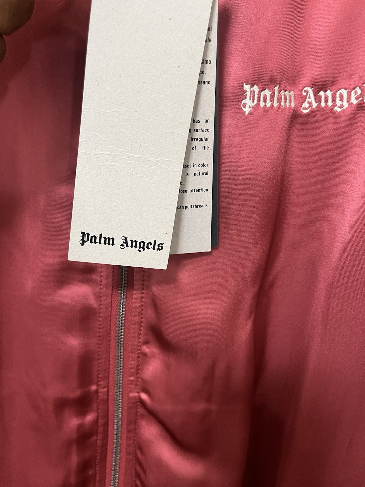 Palm Angels Classic Logo Fluid Track Jacket Sz L image 4