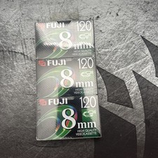 Fujifilm 3 PACK 120 8mm High Quality Videocassette - P6-120 Film Video Camcorder