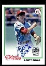 2013 Topps Archives Fan Favorites Autographs Larry Bowa Auto Philadelphia