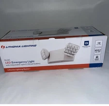 Lithonia Lighting EU2C M6 2-Lamp LED Emergency Light, Square, Ivory White G3