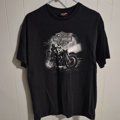 L Harley-Davidson of Grand Cayman Cayman Islands B.W.I. Black Graphic T-Shirt
