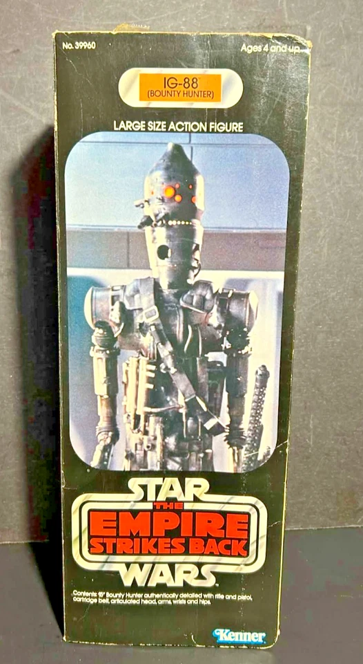 IG-88 1980 12" pulgadas completo vintage Star Wars Kenner 15" todo original sin usar, en caja Foto 2 de 4