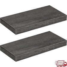 Wall Floating Shelves Set of 2 Modern Storage Display Easy to Install Decor New