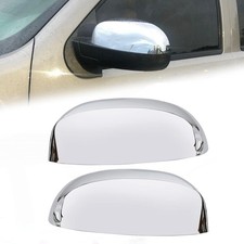 Pair Chrome Mirror Half Caps Compatible with 2007-2014 Chevy Silverado GMC