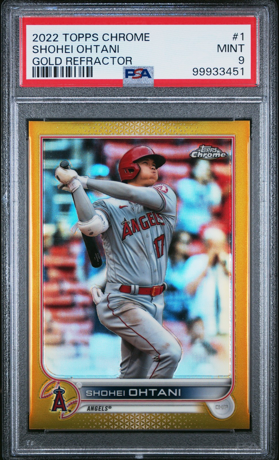 2022 Topps Chrome #1 Shohei Ohtani Gold Refractor /50 PSA 9 Mint