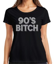 90's Bitch 90s Retro Nostalgia Gift 90s Vintage Birthday Ladies T-Shirt