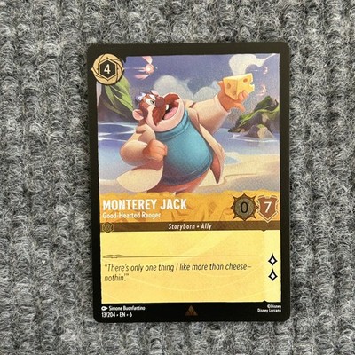 Disney Lorcana Azurite Sea Monterey Jack 13/204 Rare Foil NM 