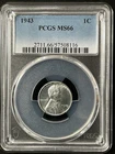 1943  1C Lincoln Wheat One Cent  PCGS MS66  57508116