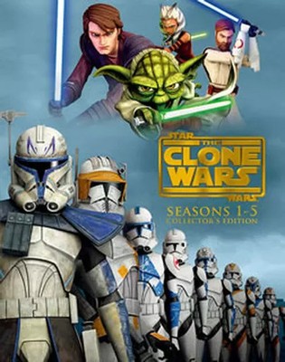 Star Wars Clone Wars Season 1-5 Blu Ray Collector Box