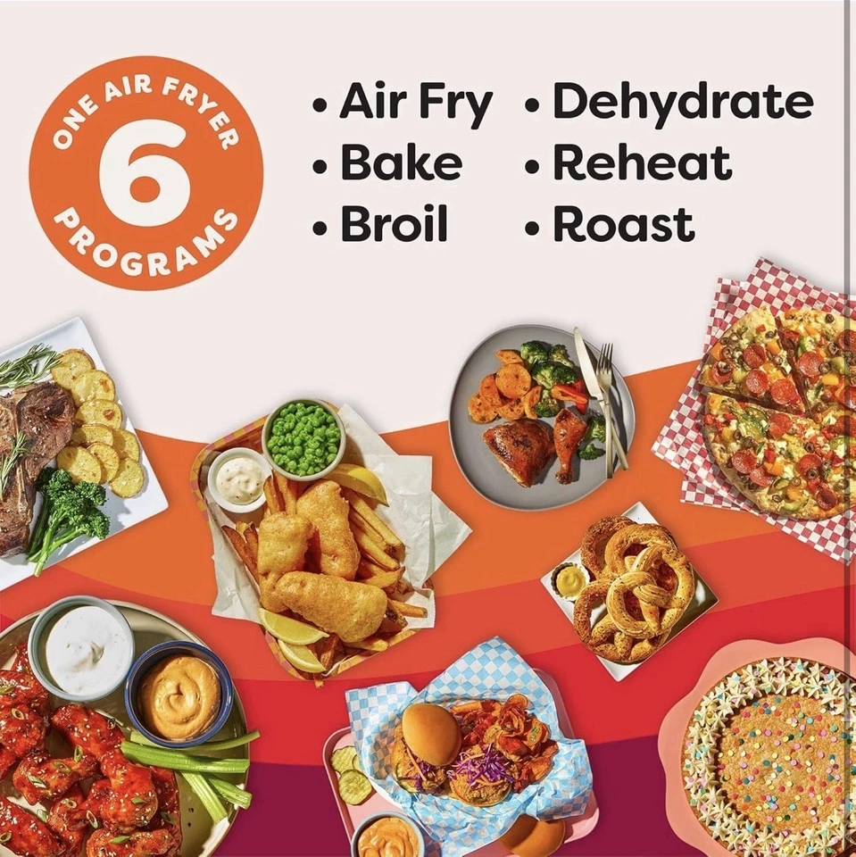 Mini freidora de aire Instant Pot 4Qt VORTEX 6 en 1, opciones de programa personalizadas, freír al aire Foto 4 de 4