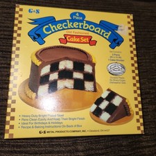 Checkerboard Cake Set by G&S Made in USA 171115