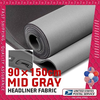 Flat Knit Headliner Fabric with Foam Backing for Car Ceiling Roof Fabric Repair