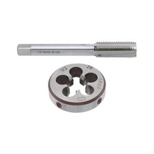 1 Set 1/2-18 Tap Die Set Tool Steels Right Hand Machine Thread Helicoil Kit