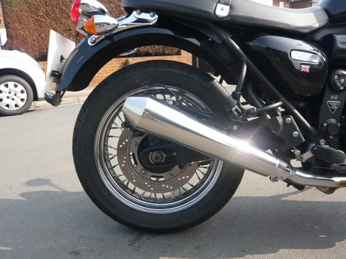 TRIUMPH THUNDERBIRD SPORT 900 TWIN SPORTS EXHAUST SILENCERS - Picture 2 of 6