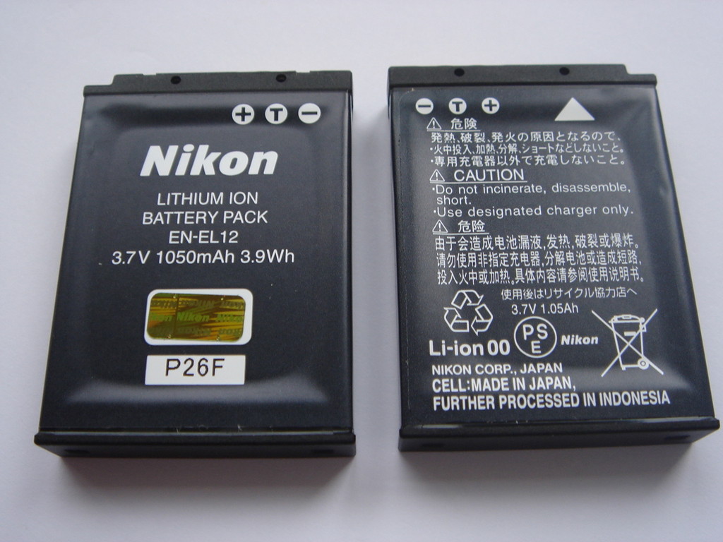 VHBW Ersatz für Nikon VFB11901, EN-EL24 für Li-Ion Akku, 7.2 Volt, 800