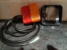PAIR Maypole X8643B2m LED 3 Function Trailer Lamp with 2 Metre Lead (12v)