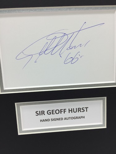 RARE Sir Geoff Hurst England Signed Photo Display + COA 1966 WORLD CUP FINAL - Picture 3 of 3