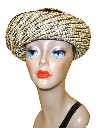 VTG IMPERIAL HEADWEAR Hat Unisex S/M Straw Cap Multi-color  display picture 1