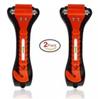 2 x Car Escape Glass Window Breaker Emergency Hammer Holder Seat Belt Cutter Uk