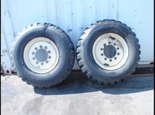 2 Tire and wheel Heavy Duty Off Road 1800 22.5 Tubeless Load Range J Made In USA