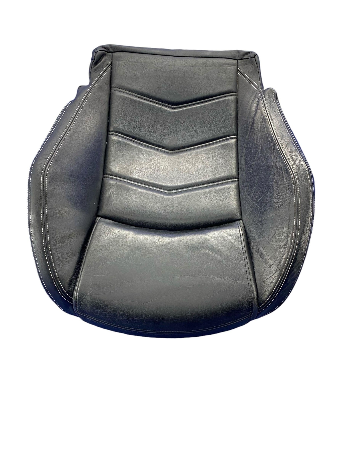 2013-2019 MASERATI GRANTURISMO FRONT LEFT LOWER SEAT CUSHION BLACK LEATHER *WEAR