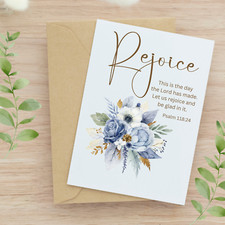 Christian Birthday Card Faith Based Birthday Card Bible Verse Card Jesus Card